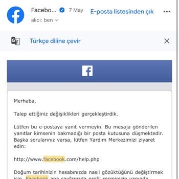 Facebook Hesabıma Ve E-Posta Adresime Erişim Sorunu Ve Kimlik Onayında Yaşanan Problemler