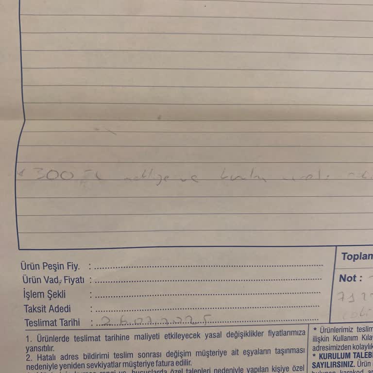 Teslimat Günü Son Anda Değiştirildi Mağdur Edildim