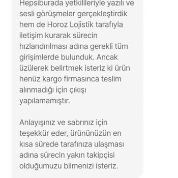Hepsiburada'dan Aldığım Klimanın Kargolanmaması Ve Güven Kaybı