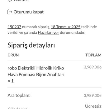 Sipariş Verildi, Ürün Gönderilmedi Ve Müşteri Hizmeti Yanıt Vermiyor