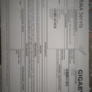 Sıfır Aldığım Anakart İkinci El Çıktı Servis Mağduriyetimi Çözmedi