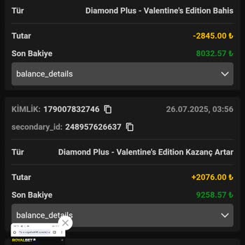Royalbet Kazancım Hesabımdan Eksildi, Açıklama Yapılmadı