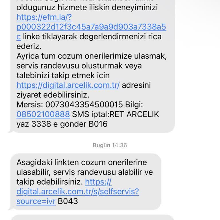 Arçelik Klima Servisi Randevu Mağduriyeti Ve İletişim Sorunları