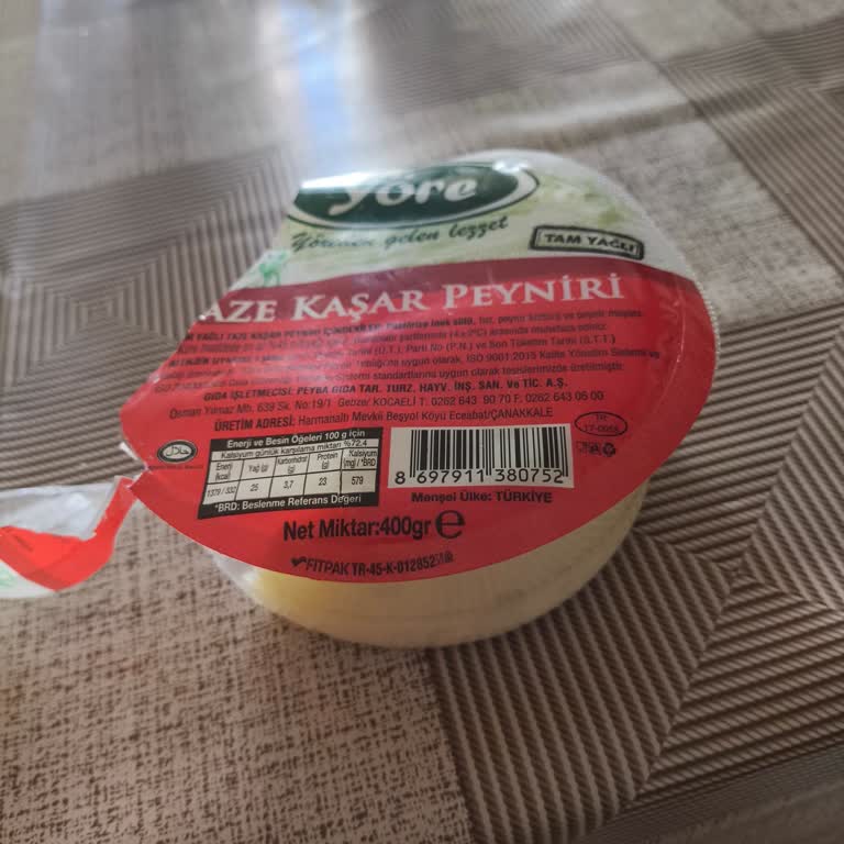 Yöre Marka Taze Kaşar Peynirinde Rahatsız Edici Tat