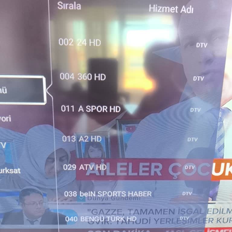 Onvo TVde Kanal Sildikten Sonra Kanal Numarası Kayboldu Ve Sıralama Bozuldu