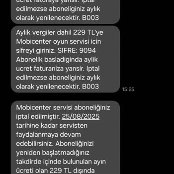 Vodafone Mobil Ödeme İzinsiz Faturalandırma Sorunu