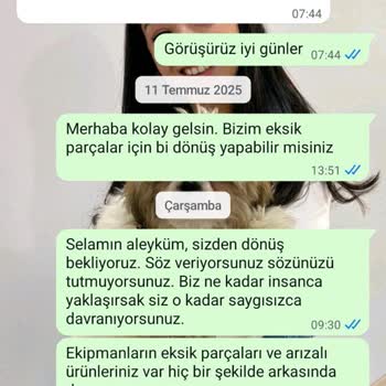 Eksik Ve Kusurlu Ekipman, İletişimsiz Firma İle Büyük Mağduriyet