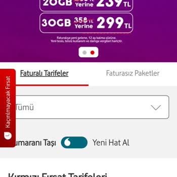 Mevcut Vodafone Müşterilerine Adil Fiyatlandırma Ve Kampanya Fırsatı İstiyorum