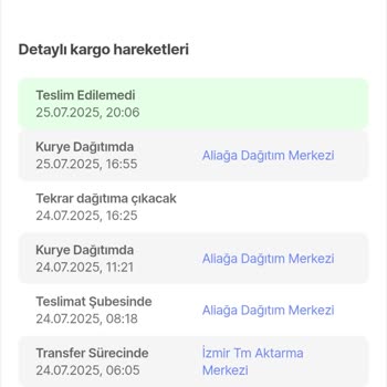 Kargom Teslim Edilmeden İade Sürecine Alındı, Mağduriyetim Giderilsin
