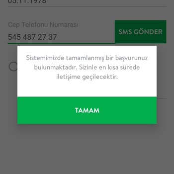 Kredi Başvurusunda Evrak Teslim Edilmemesi Ve Kişisel Verilerin İşlenmesi Hakkında Sorun