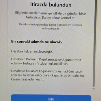 Instagram Haksız Yere Askıya Alınan İşletme Hesabımın Açılmasını Talep Ediyorum!