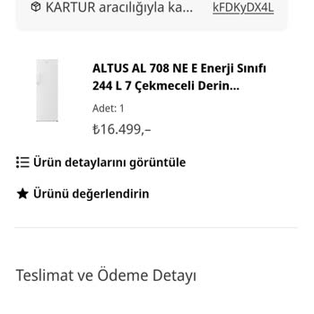 Media Markt'tan Alınan Dondurucu Teslim Edilmedi, Bilgi Ve İade Talebi Cevapsız Kaldı