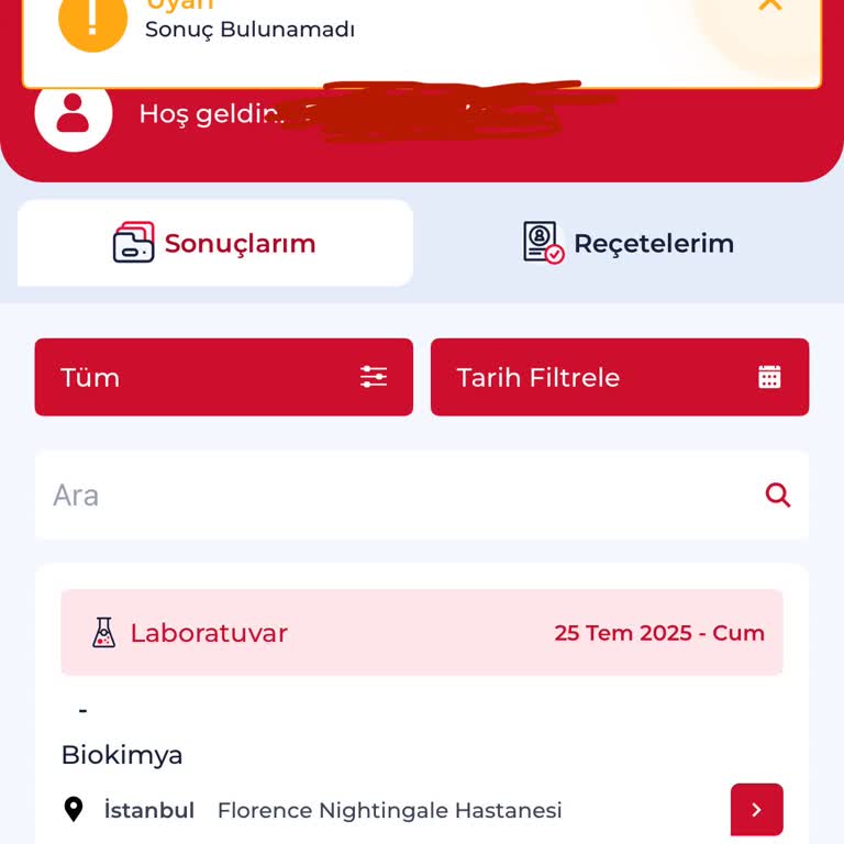 Kan Testi Sonuçlarına Ulaşılamaması Ve Yetersiz Müşteri Hizmeti