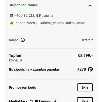 Kullanılmayan Kuponum Haksızca Silindi!