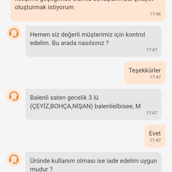 Kusurlu Gecelik İçin Değişim Ve İade Sorunu: Hijyen Paketi Engeli