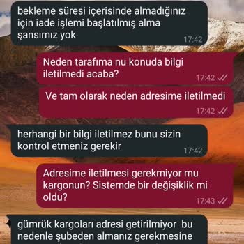 PTT Kargo Bilgilendirme Yapmadan Kargomu İade Etti