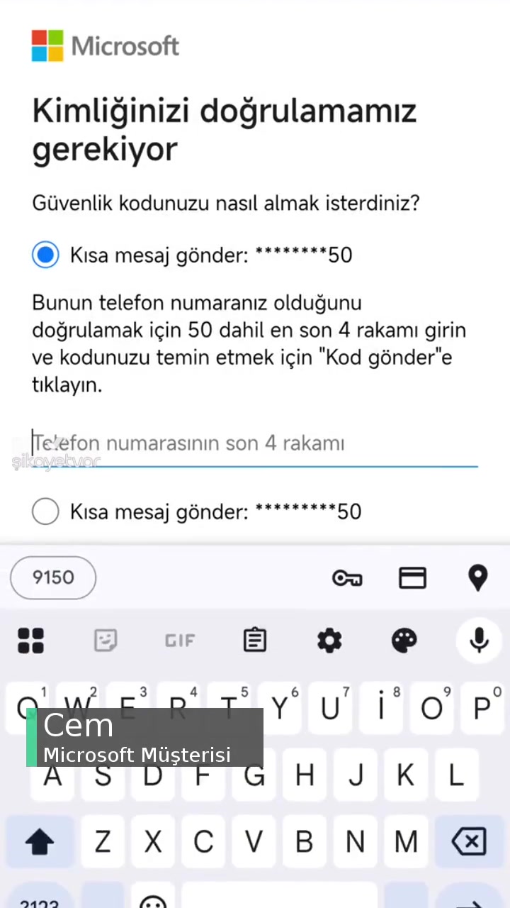 Microsoft Hesabıma Giriş Yapamıyorum, Doğrulama Kodu Yollanmıyor! videonun kapak resmi