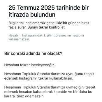 Instagram Hesabım Haksız Yere Askıya Alındı, Acil Çözüm Talep Ediyorum