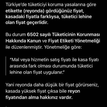 Yanlış Etiket Fiyatı Ve Kasiyer Davranışı Nedeniyle Mağduriyet Yaşadım