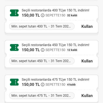 Yemeksepeti Kuponları Bursa Gemlik Bölgesinde Kullanılamıyor, Müşteri Hizmetleri Yetersiz