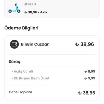 Sürüşe Başlamadan Ücret Alındı, İade Talebim Var