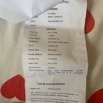 Kısa Sürede Yırtılan Ayakkabı Ve Olumsuz İnceleme Sonucu