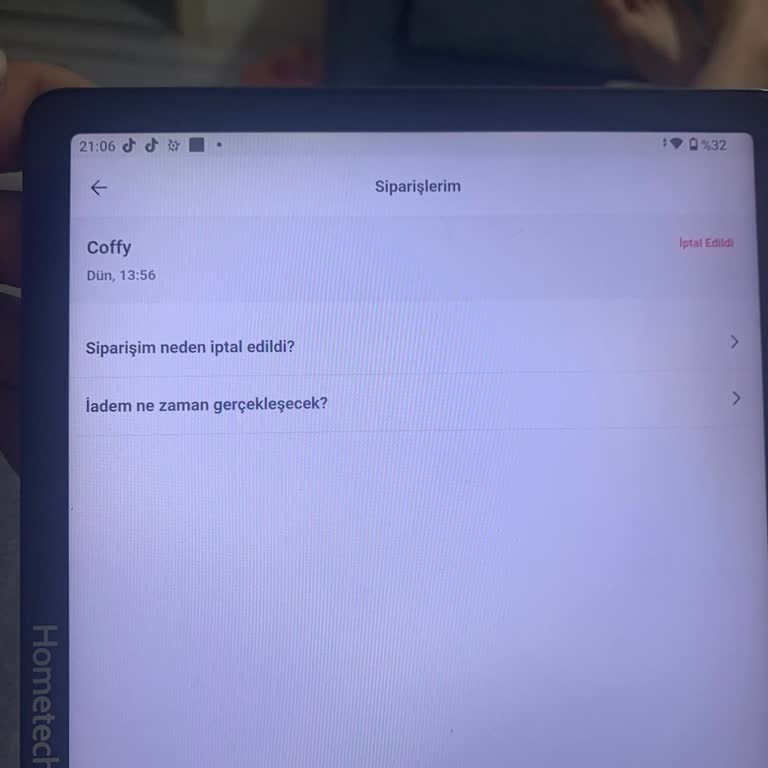 Yemeksepeti'nde Eksik Ve İptal Edilen Siparişler, Yetersiz İletişim Ve Geciken İade Süreci
