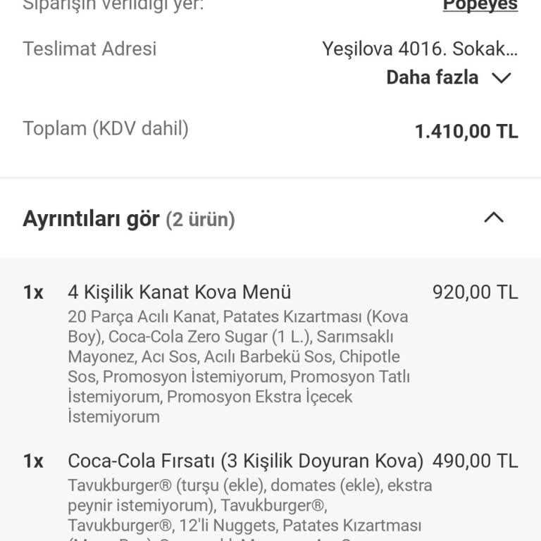 Eksik Ürün, İlgisiz Çözüm: Popeyes Ve Yemek Sepeti Hayal Kırıklığı