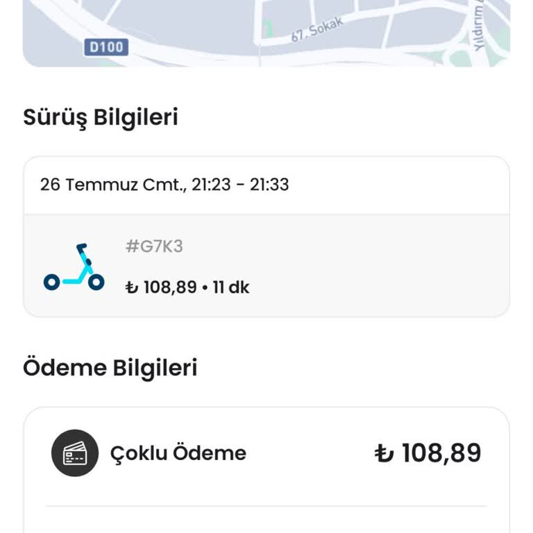 Scooter Hareket Etmediği Halde Ücret Alındı Müşteri Hizmetleri Yanıt Vermedi