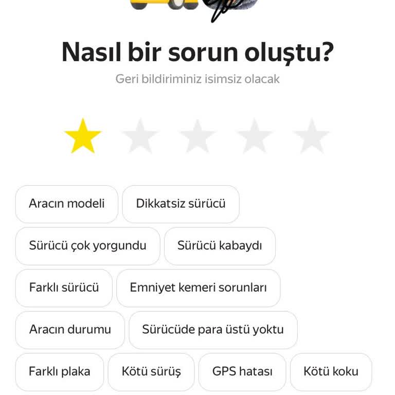 Yandex GO'da Haksız Ücretlendirme: Fazla Alınan Taksimetre Ücreti İadesi Talebi