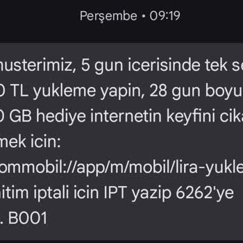 Sil Süpür Kazanılan İnternet Paketi Kullanılmıyor, Hediye Paketimden Harcama Yapıldı