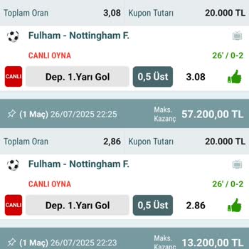 Maç Oranındaki Hata Nedeniyle Maddi Kayıp Yaşadım