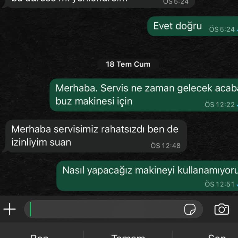 Buz Makinesi Sürekli Arızalanıyor, Servis Ve Destek Yetersiz