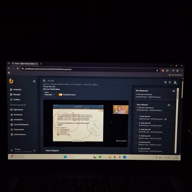 Fuzem Sitesinin Yeni Arayüzüyle Ders İlerlemem Kayboldu Ve Kullanım Zorlaştı