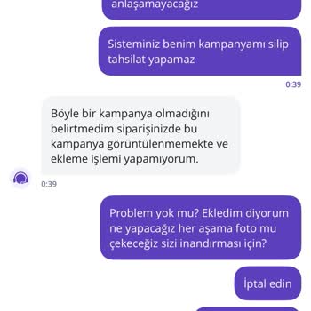 Getir Kampanyasıyla İlgili Haksız Çekim Ve İlgisiz Destek
