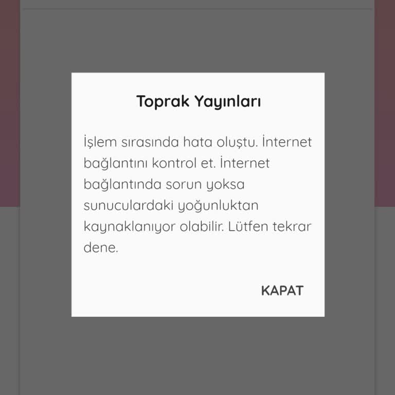 Soru Bankası Uygulamasına 1 Haftadır Erişemiyorum