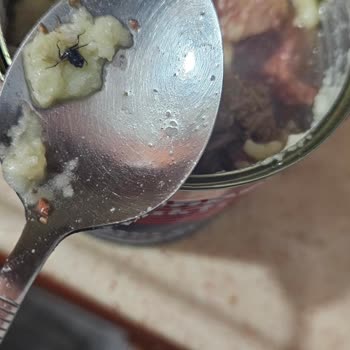 Konserve Kavurmanın İçinden Yabancı Madde Çıkması