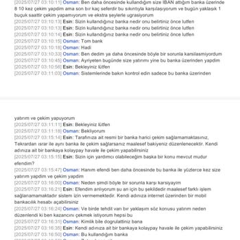 Kazancım Hesabıma Yatırılmadı Ve Kimlik Bilgilerim Alındı