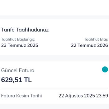 Taahhütlü Pakete Rağmen Yanlış Faturalandırma Ve Yetersiz Müşteri Hizmeti