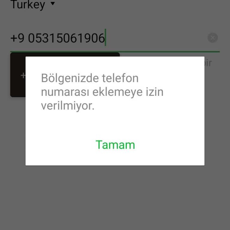 Line Uygulamasında Türkiye Numarasıyla Kayıt Olma Sorunu