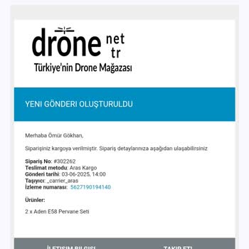Drone Pervanesi İadesinde İki Ay Geçmesine Rağmen Para İadesi Yapılmadı