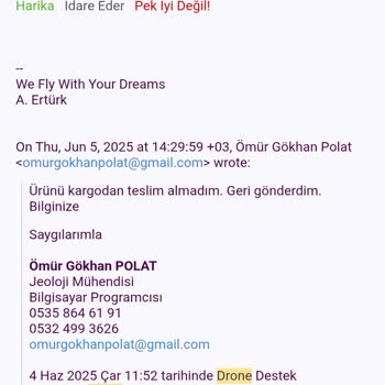 Drone Pervanesi İadesinde İki Ay Geçmesine Rağmen Para İadesi Yapılmadı