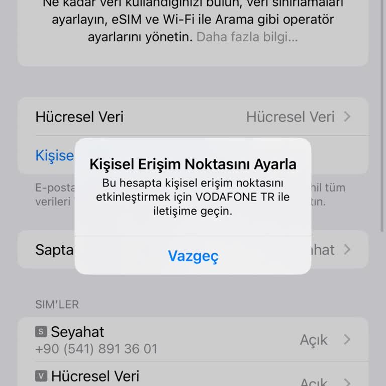 Vodafone Bayisinde E-Sim Geçişinde Yaşanan İlgisizlik Ve Mağduriyet