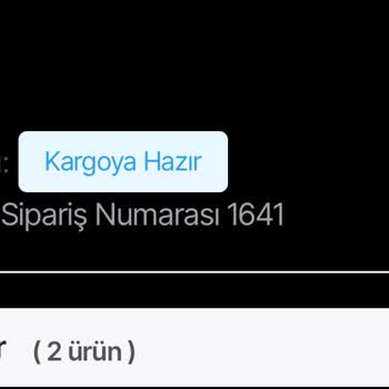 Siparişim Ne Ürün Var Ne Bilgilendirme!