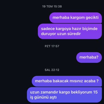 Siparişim Ne Ürün Var Ne Bilgilendirme!