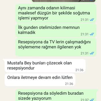 Temple Beach Otelinde Hizmet Ve Hijyen Sorunları, İlgisiz Yönetim