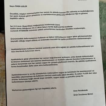 4 Ayda Açılan Ve Eriyen Ayakkabıya Ret Cevabı Mağduriyetimi Artırdı