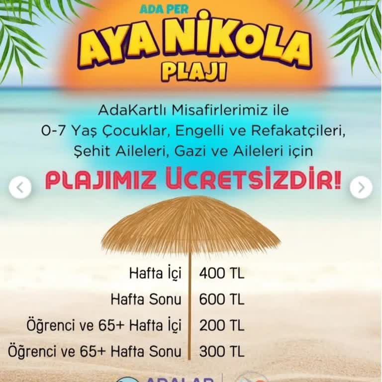 Adalar Belediyesi Aya Nikola Halk Plajı Hafta Sonu Bozuk Şemsiye Ve Şezlonglar