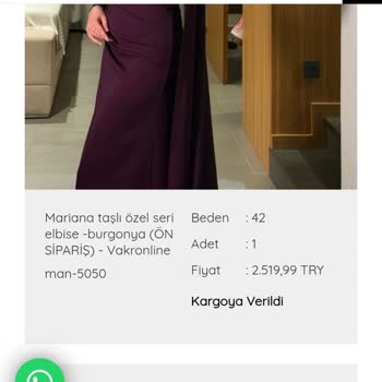 Aldığım Elbisenin Rengi Ve Kalitesi Beklentimi Karşılamadı