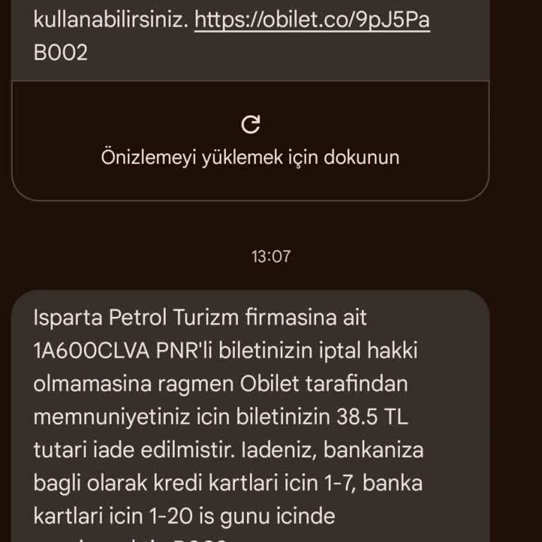 Bilet İptalinde Eksik Ve Belirsiz İade Tutarı Mağduriyeti